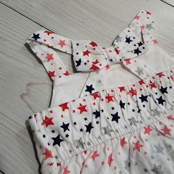 Carter's 2 piece short and tank top Red white and blue outfit Size 3MO NWT - Picture 9 of 14